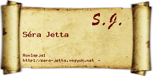 Séra Jetta névjegykártya
